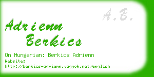 adrienn berkics business card